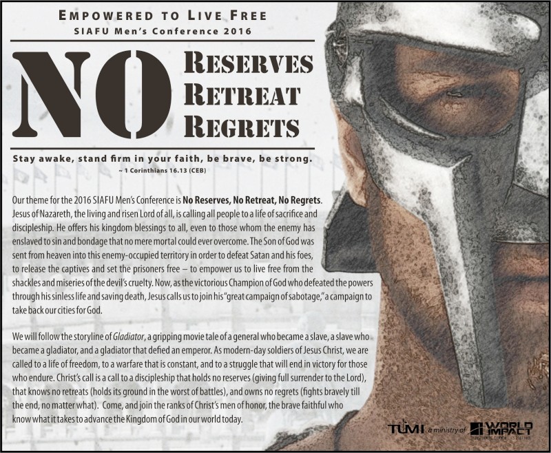 2016 No Reserves No Retreat No Regrets